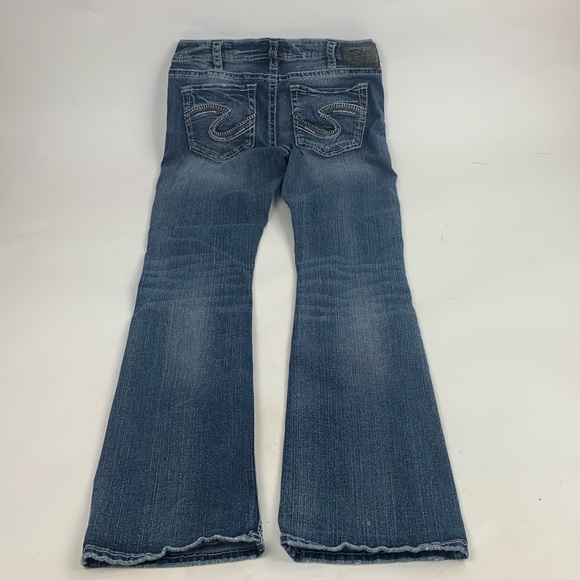 Silver Jeans Tuesday Fluid Denim Mid Bootcut Jeans Size 30 Long Inseam Stretch - Picture 1 of 16